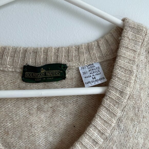 Beige Sweater Vest - Picture 2 of 5